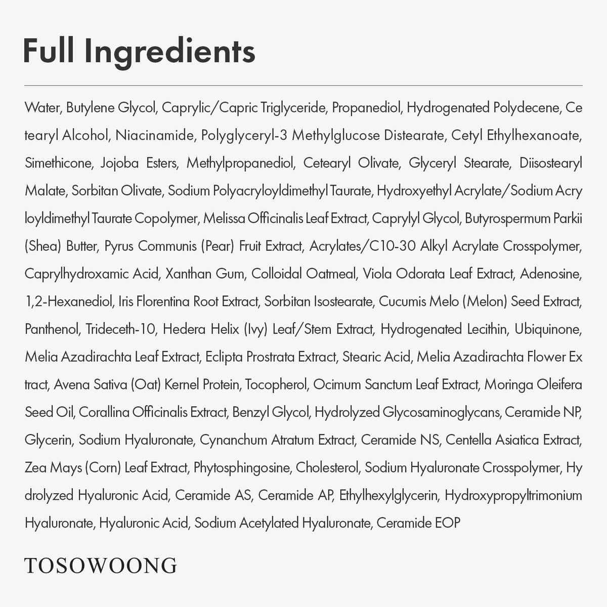 TOSOWOONG Real Oatmeal Relief Cream for Blemish Soothing - TOSOWOONG Official Imagery - 7