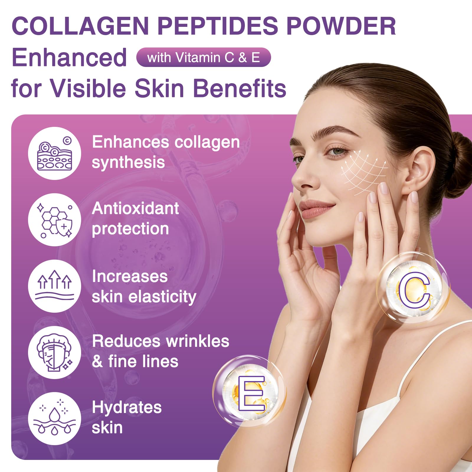 ZEBORA Multi Collagen Peptides for Women Unflavored 35 - ZEBORA Official Imagery - 6