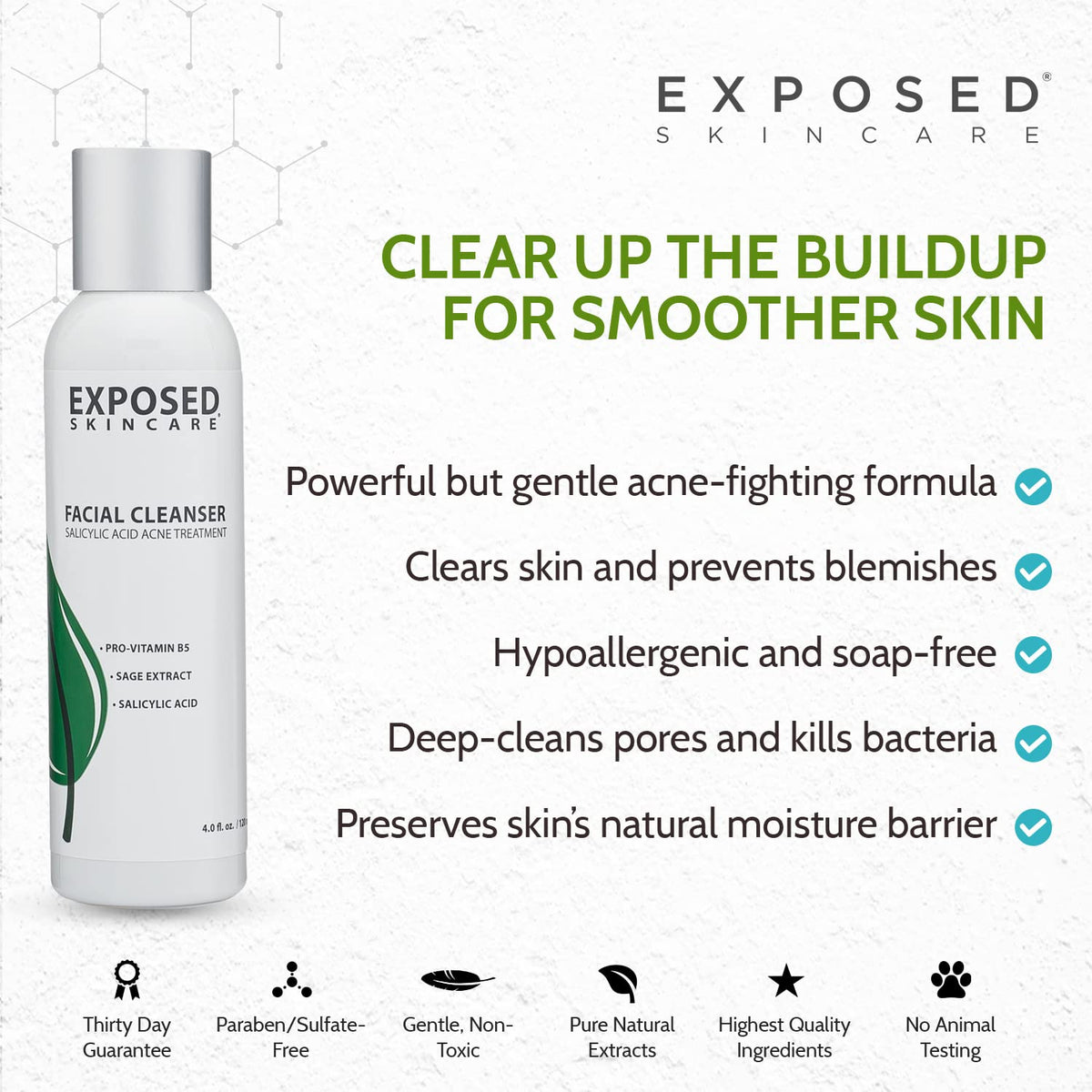 Exposed Skin Care Acne Facial Cleanser with 0 5 Salicylic - Exposed Skin Care Official Imagery - 7