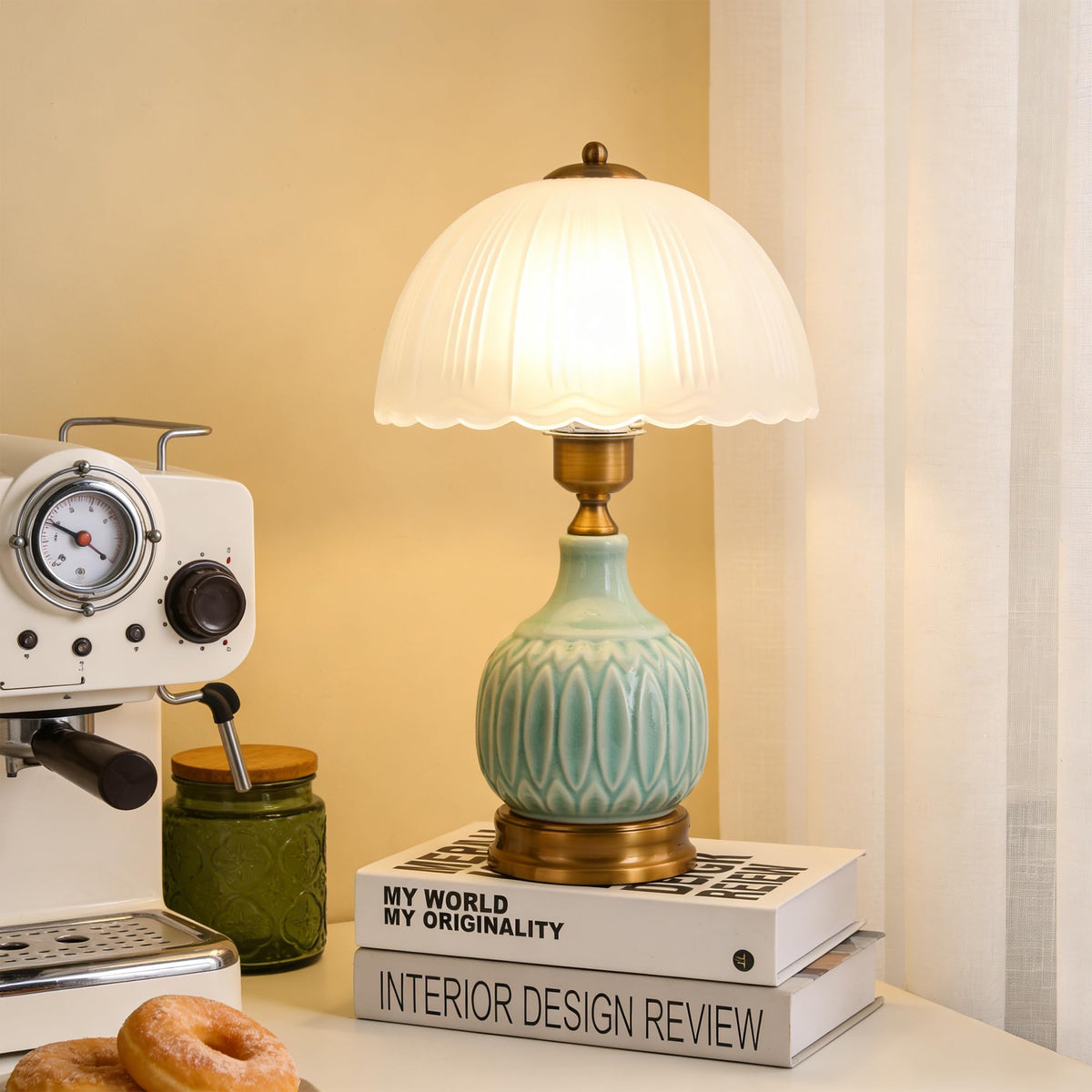 Table Lamps Ceramic Retro Lamp for Living Room 15 Modern - WELAISA Official Imagery - 3