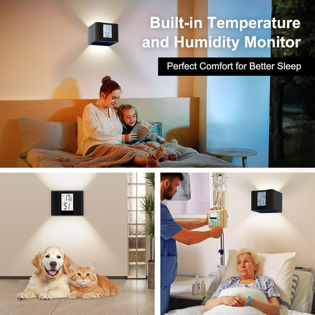LED Wall Sconce Motion Activated Wall Lights with Real Time - NBWDY Official Imagery - 5