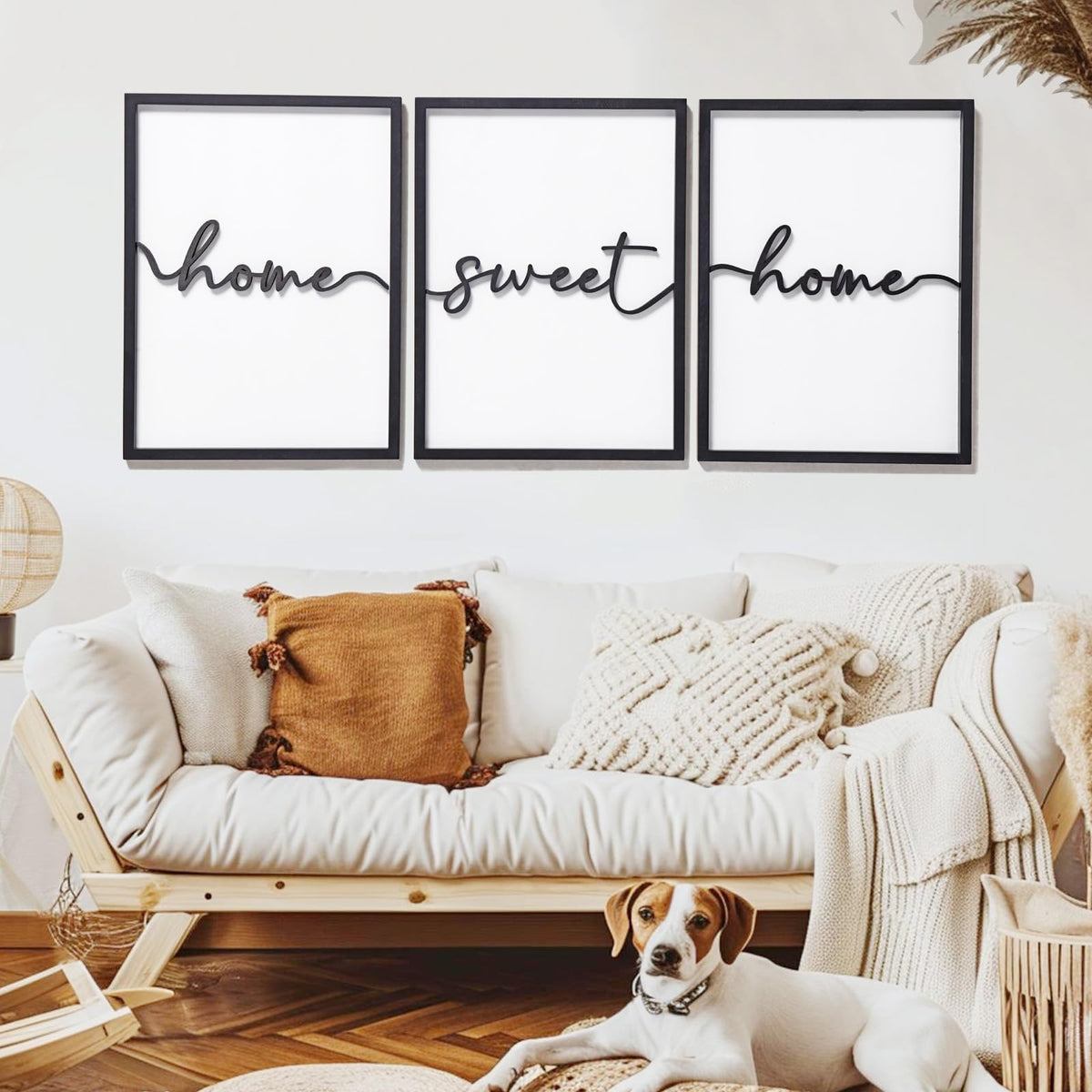 3D Wood Home Sweet Home Wall Art Modern Home Sweet Home Sign - KIOSSUT Official Imagery - 5