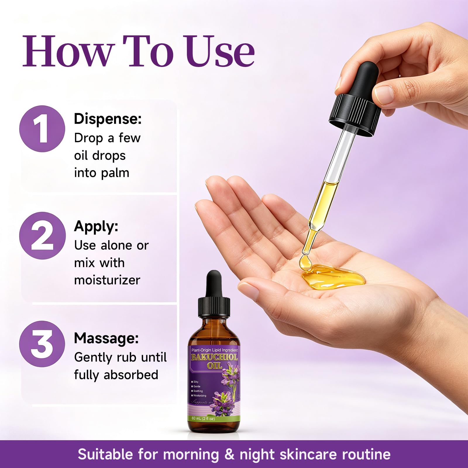 LFuTPm Bakuchiol Oil Organic Cold Pressed for Face, Retinol Alternative Anti Aging - LFuTPm Official Product View 8