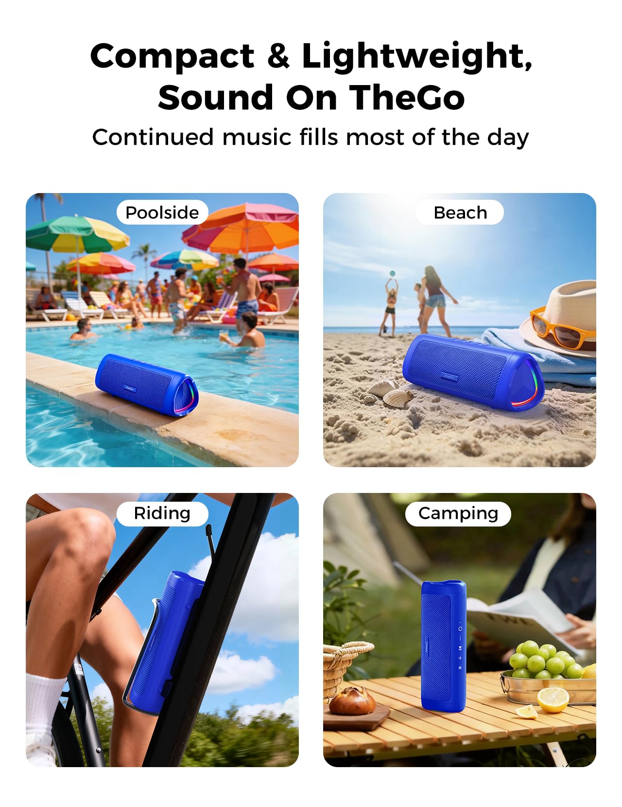 BolaButty Bluetooth Speaker, 20W HD Sound, Portable Wireless, IPX by BolaButty - Angle View 7