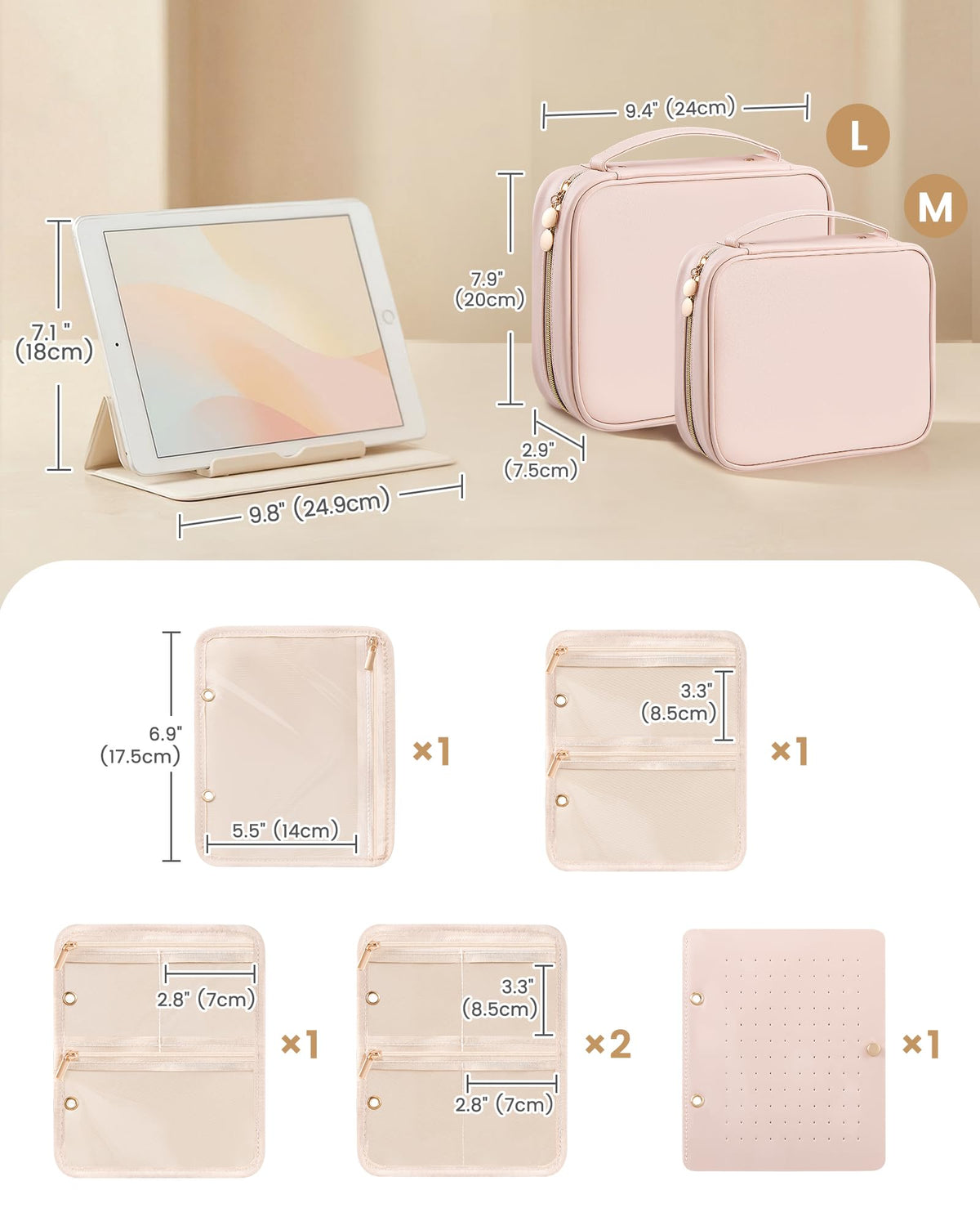 Lolalet Travel Jewelry Case Large Jewelry Storage Organizer - Lolalet Official Imagery - 4