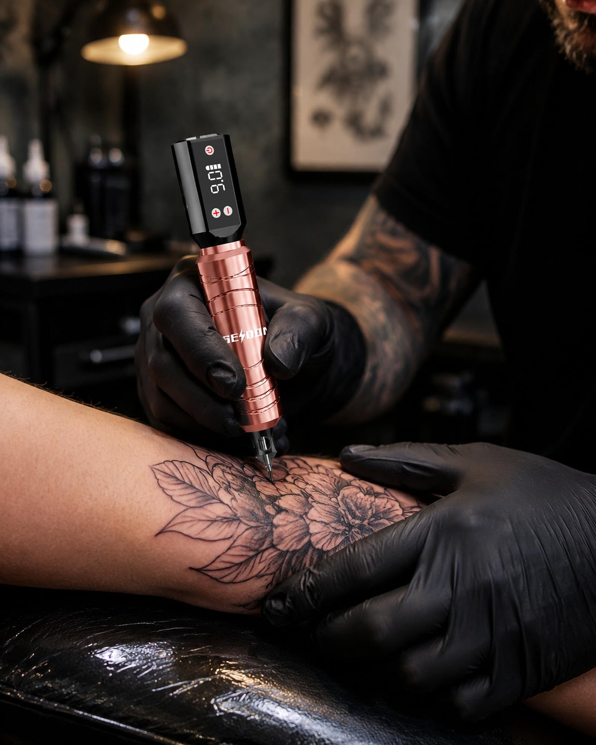 POSEIDON Wireless Tattoo Pen Kit for Beginners with Dual - Gaea Official Imagery - 7