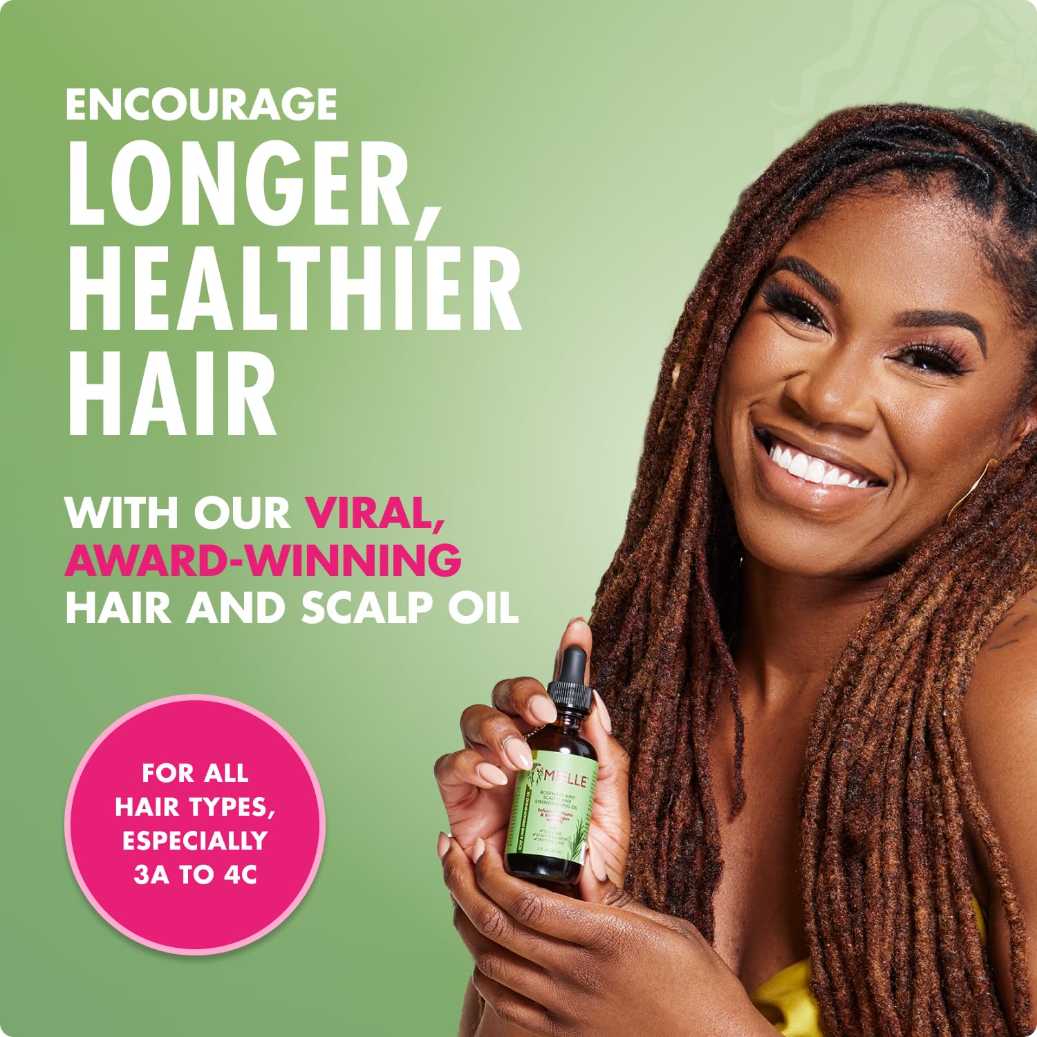 Mielle Organics Rosemary Mint Hair Oil with Biotin - Mielle Organics Official Product View 3
