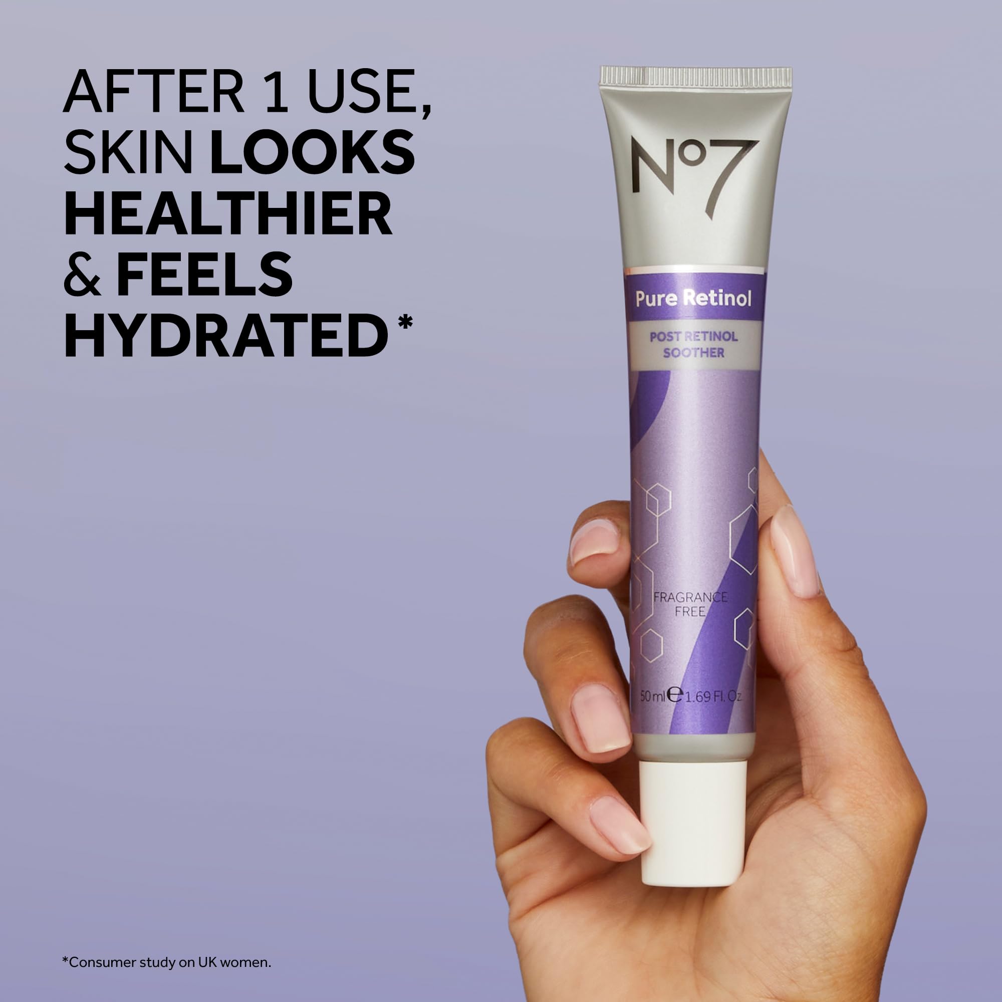 No7 Pure Retinol Post-Treatment Soothing Face Cream, 1.69 Fl Oz - No7 Official Product View 3