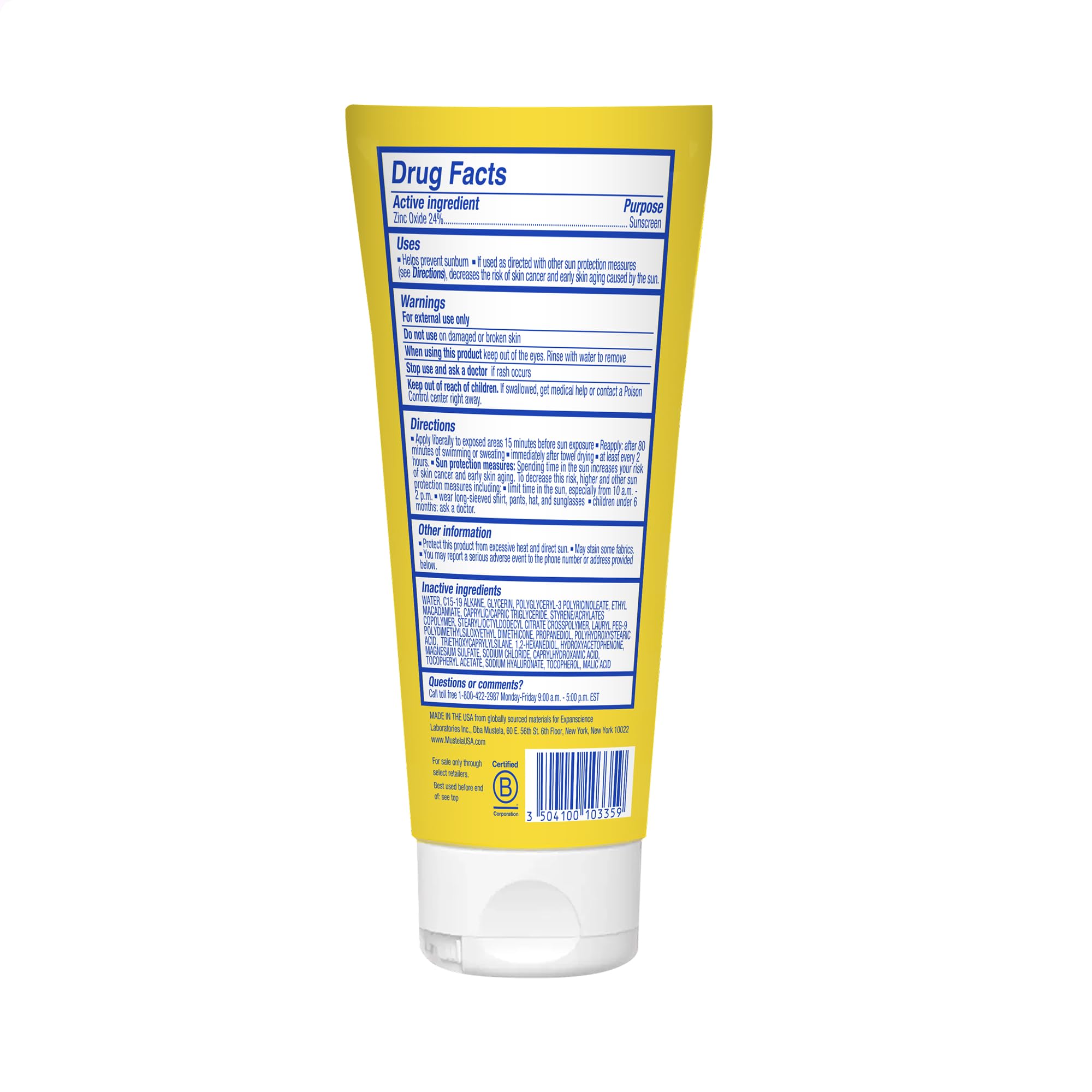 Mustela Baby Mineral Sunscreen Lotion SPF 50 Broad Spectrum - Premium Selection Official Imagery - 4