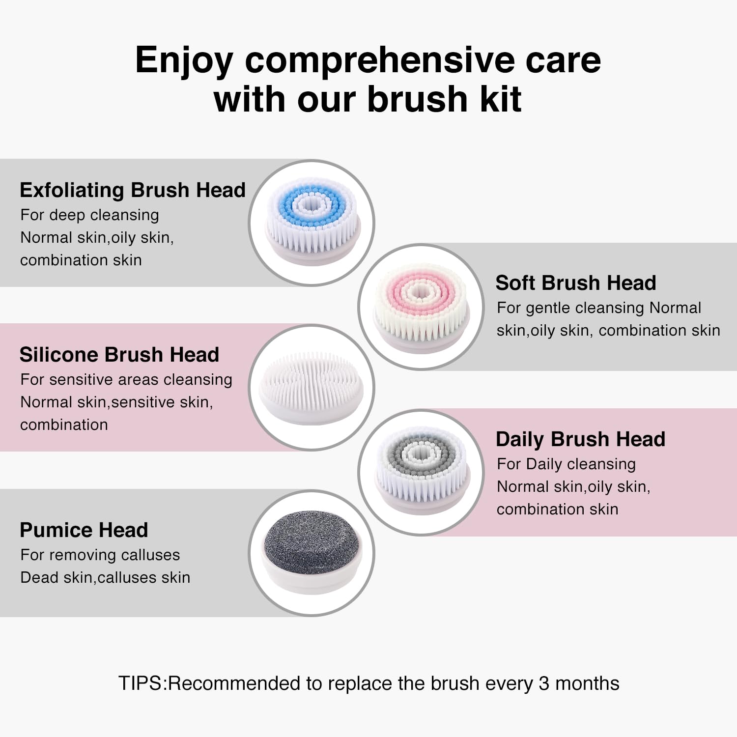 3 in 1 Facial Cleansing Brush Blackhead Remover Rechargeable - Umickoo Official Imagery - 7
