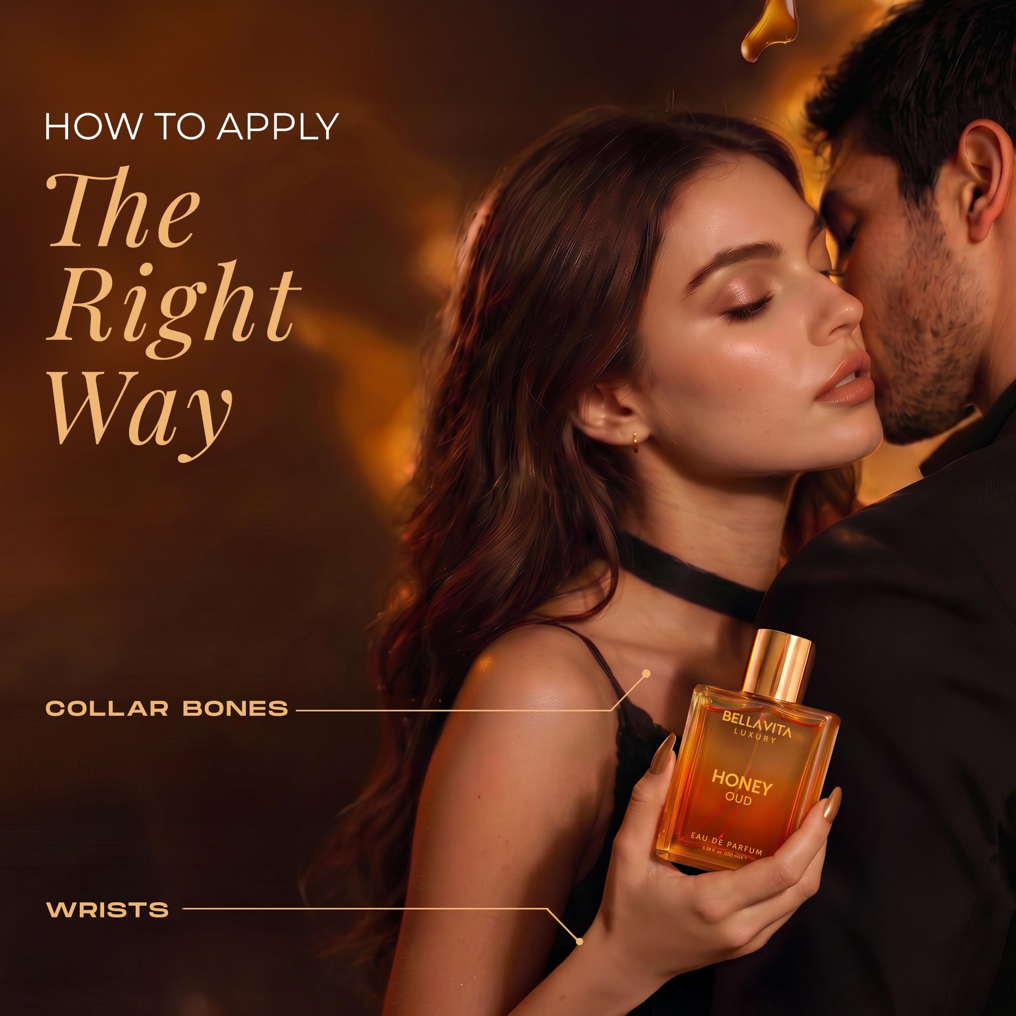 Bellavita Luxury Honey Oud Eau de Parfum - Bella Vita Luxury Official Product Imagery - 7