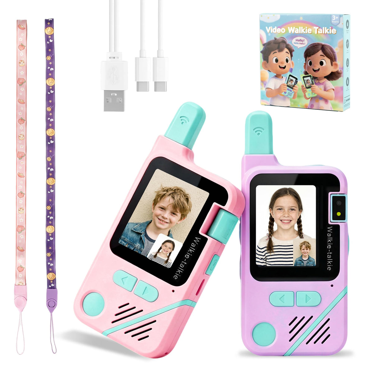 Video Walkie Talkies for Kids Ages 3 12 Camping Outdoor Toys - AISPARKY Official Imagery - 8