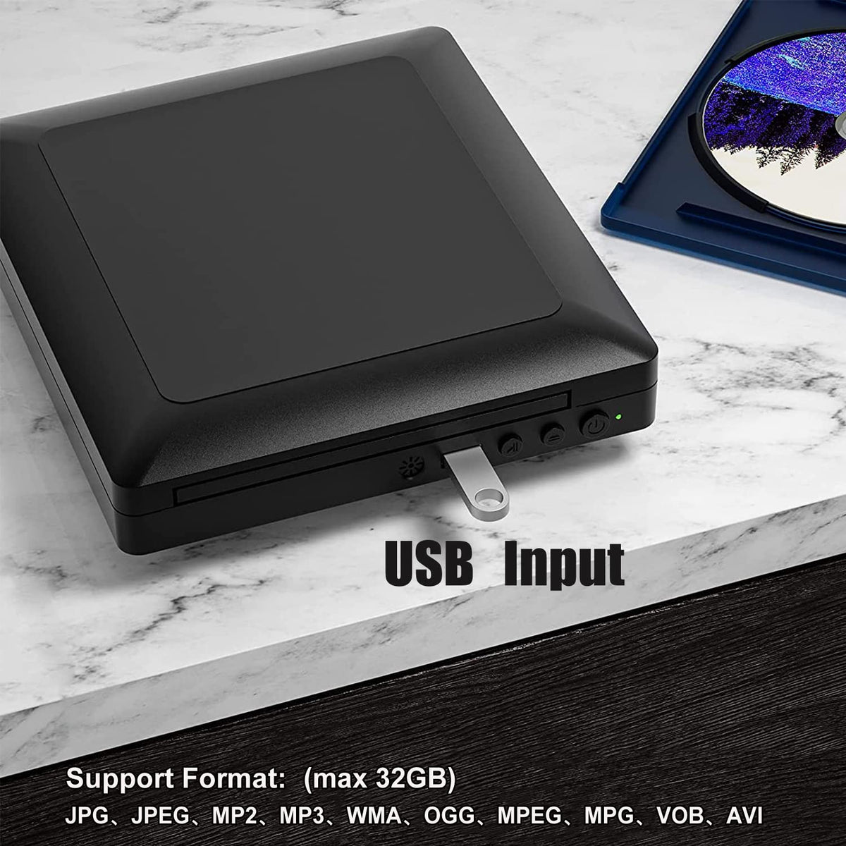 Mini HD DVD Player CD Players for Home DVD Players for TV - Ceihoit Official Imagery - 4