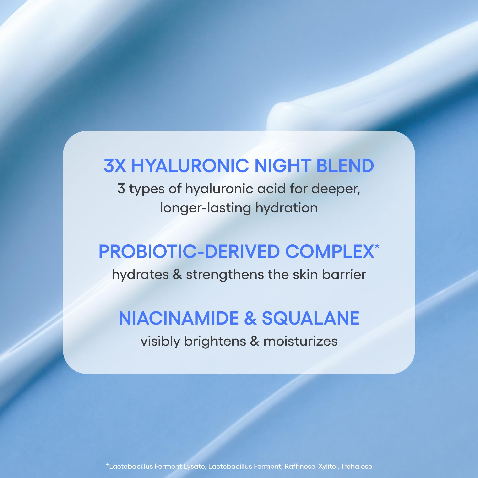 Water Sleeping Mask: Hydrating Korean Overnight Face Mask with Hyaluronic Acid Blend & Niacinamide, for Deep Hydration, Glowing Skin & Barrier Support | Korean Skin Care - Elefair Tech Official Product View 4