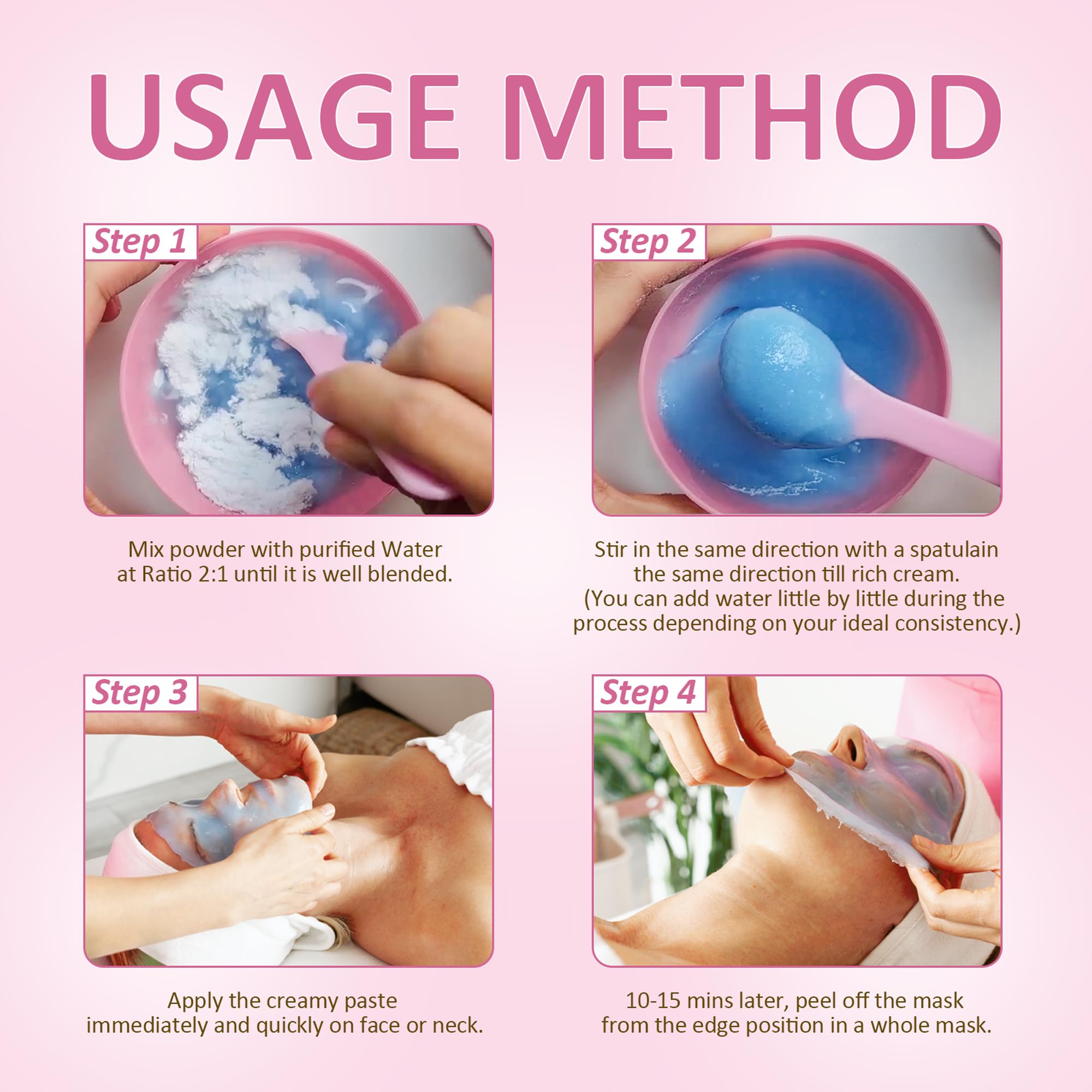 Jelly Mask for Facials Professional, Jelly Mask Powder for Face, - YMEYFAN