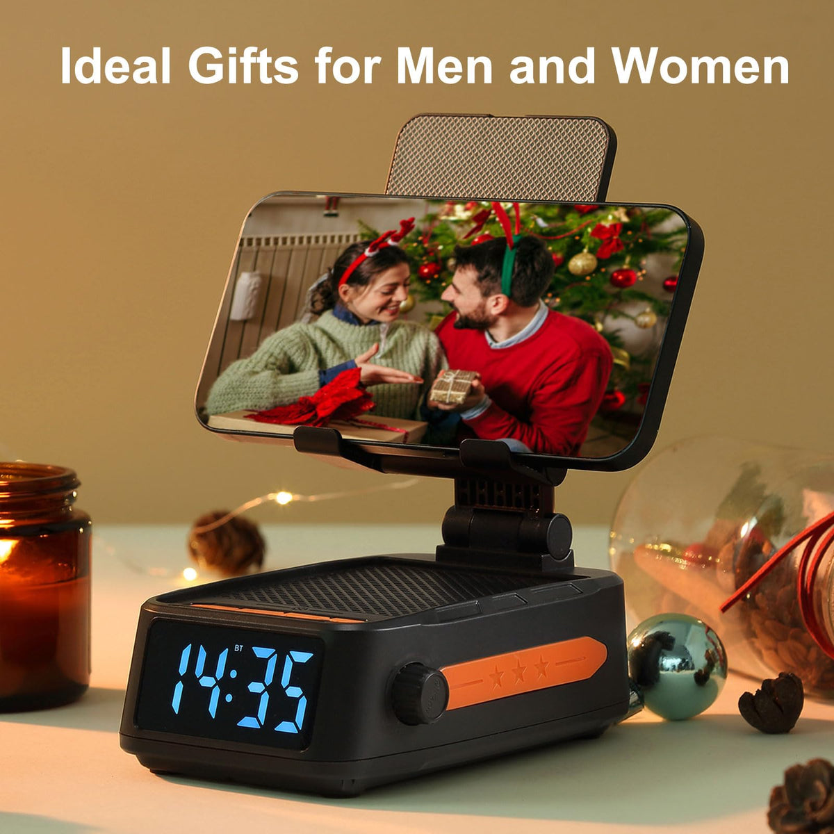 DiKaou Gifts for Men Women Bluetooth Speaker Phone Stand - DiKaou Official Imagery - 7