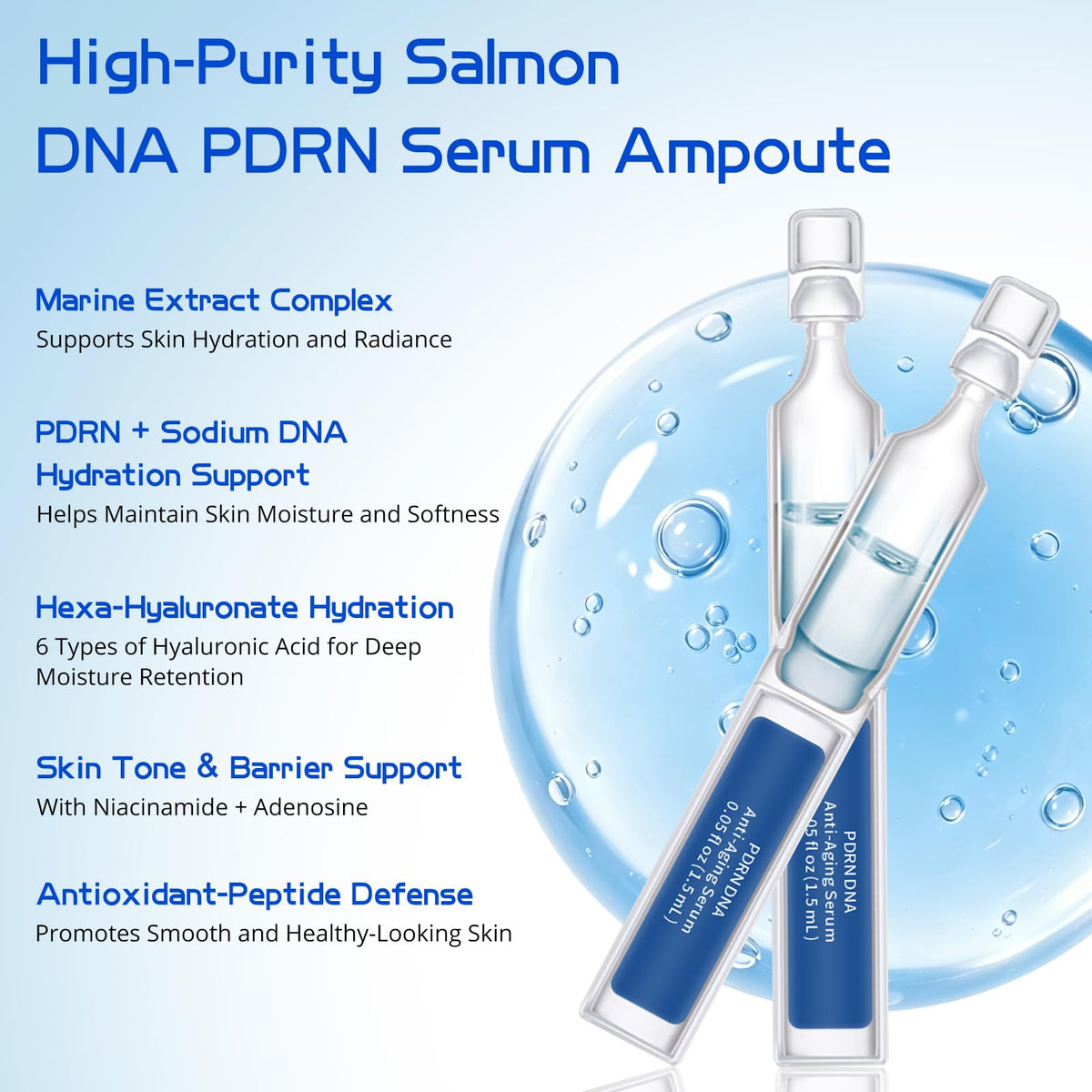 Salmon DNA PDRN Anti Aging Serum Intensive Ampoule with PDRN - pewatul Official Imagery - 3