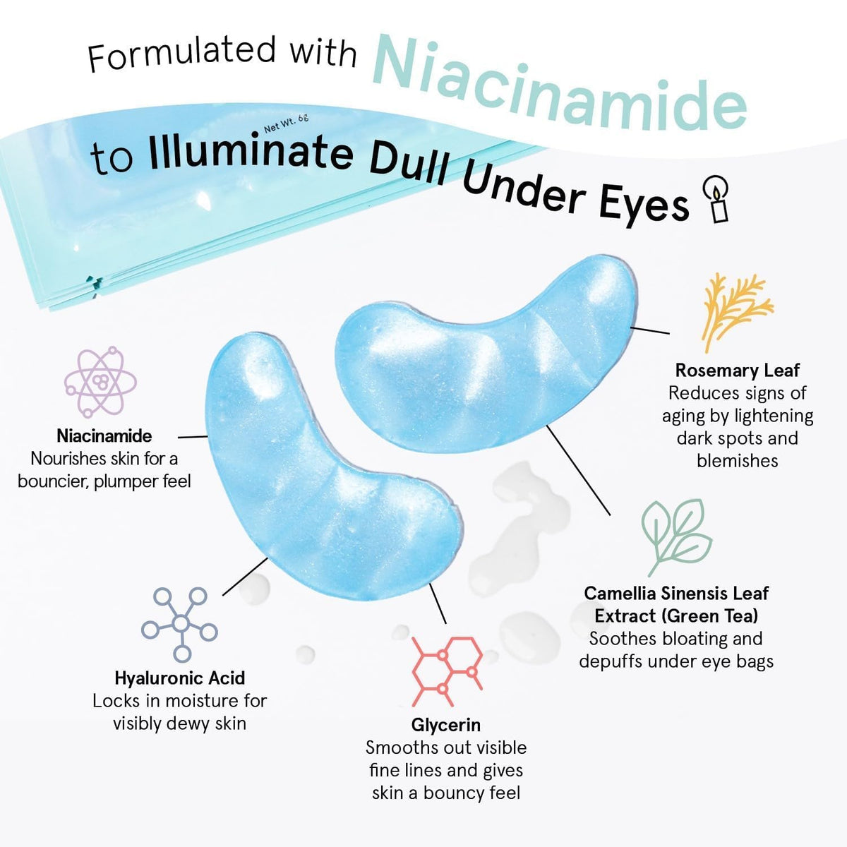 grace stella Award Winning Under Eye Mask Reduce Dark - grace & stella Official Imagery - 4
