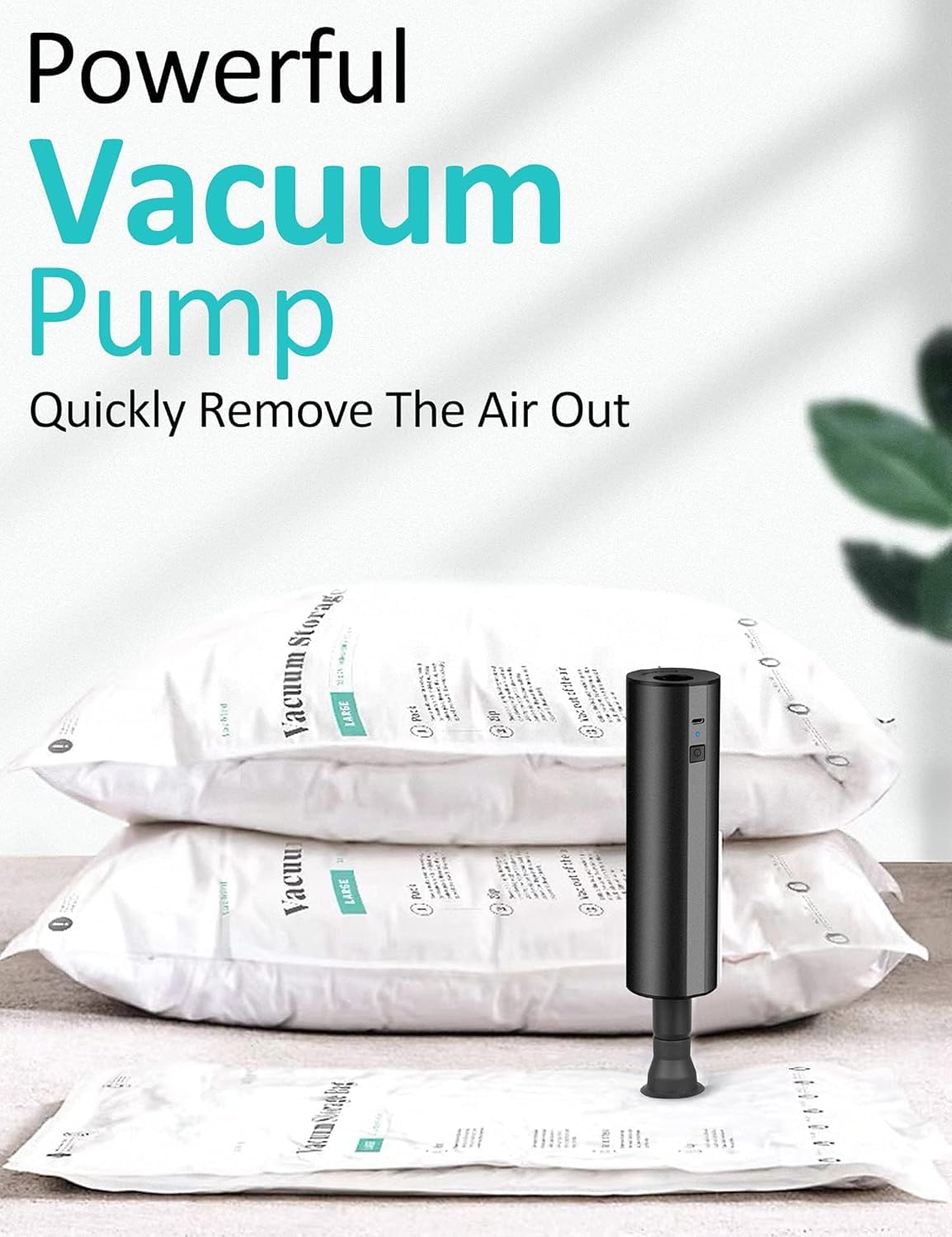 LIBERRWAY Electric Air Pump for Inflatables- 2×2000mAH Rechargeable Ba - View 7