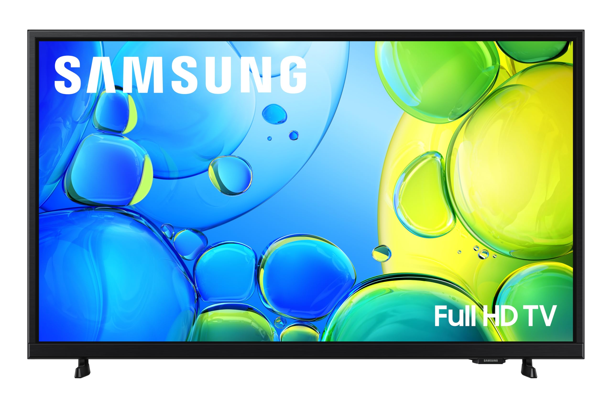 Samsung 40-inch Full HD Smart TV with HDR, Object Tracking Sound Lite, Knox Security, and Tizen OS, showcasing the TV screen.