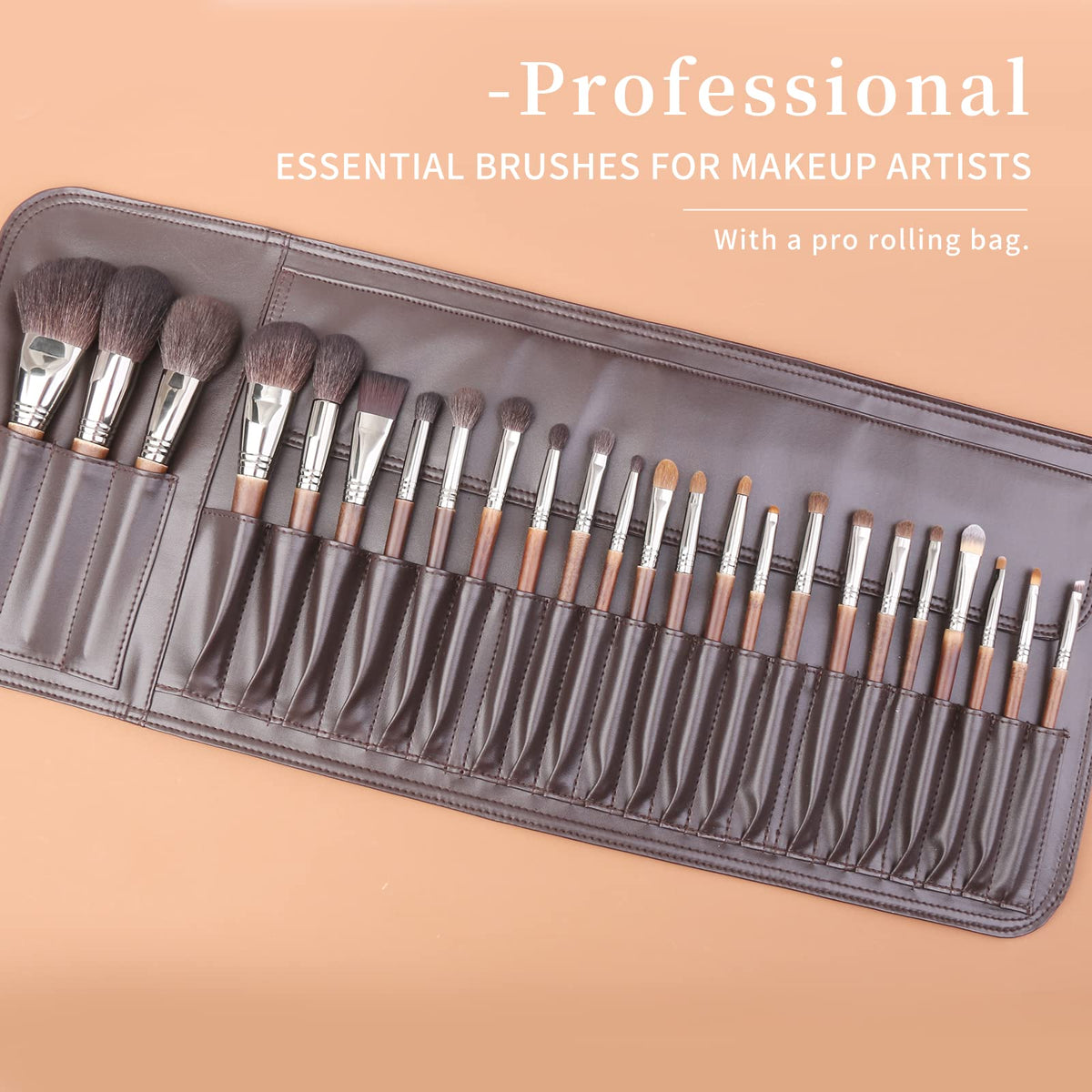 ENZO KEN Deluxe Professional Natural Goat Hair Makeup Brush - ENZO KEN Official Imagery - 5