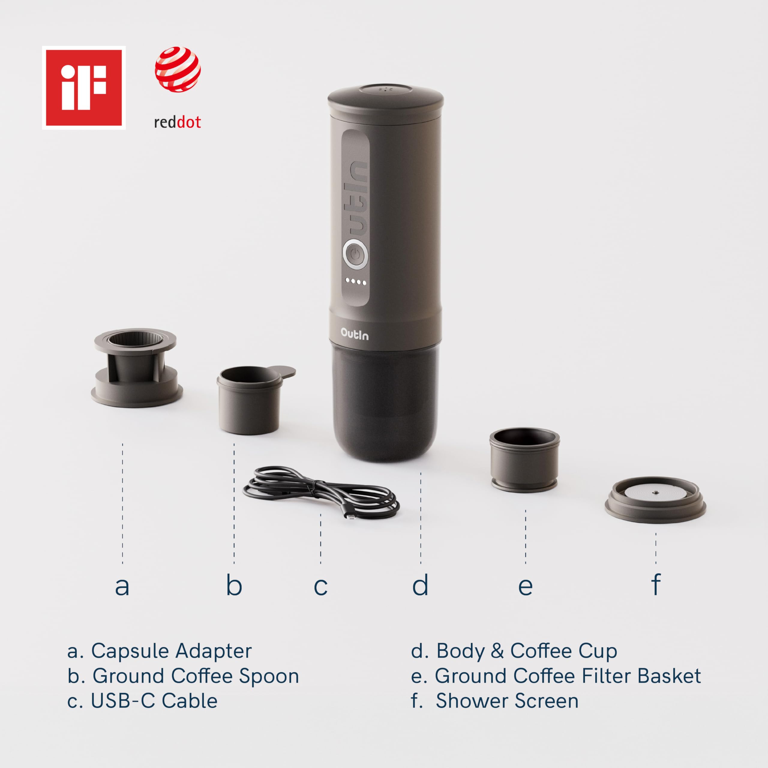 OutIn Nano Portable Espresso Machine – Travel Coffee Maker