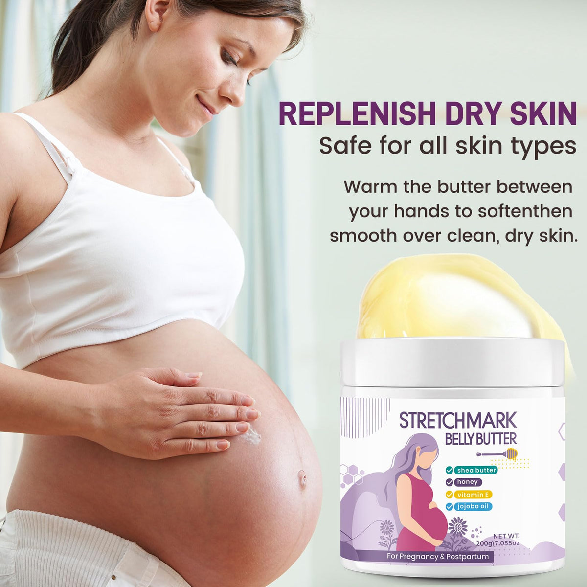 AOAO Pregnancy Moisturizing Skin Care Set Safe Support Skin - AOAO Official Imagery - 3