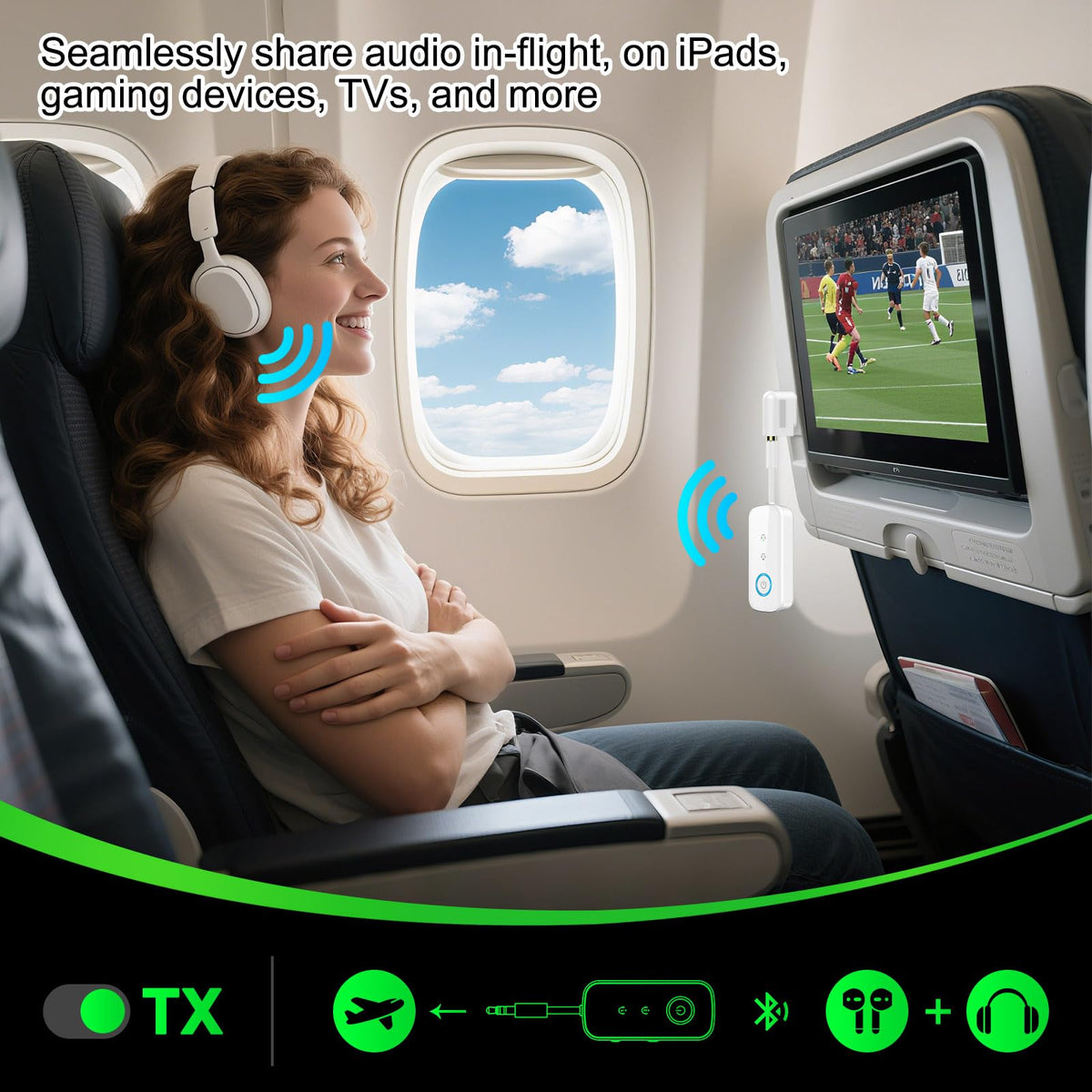 Premium Pro Bluetooth 5 4 Transmitter Receiver Airplane - LAICOMEIN Official Imagery - 4