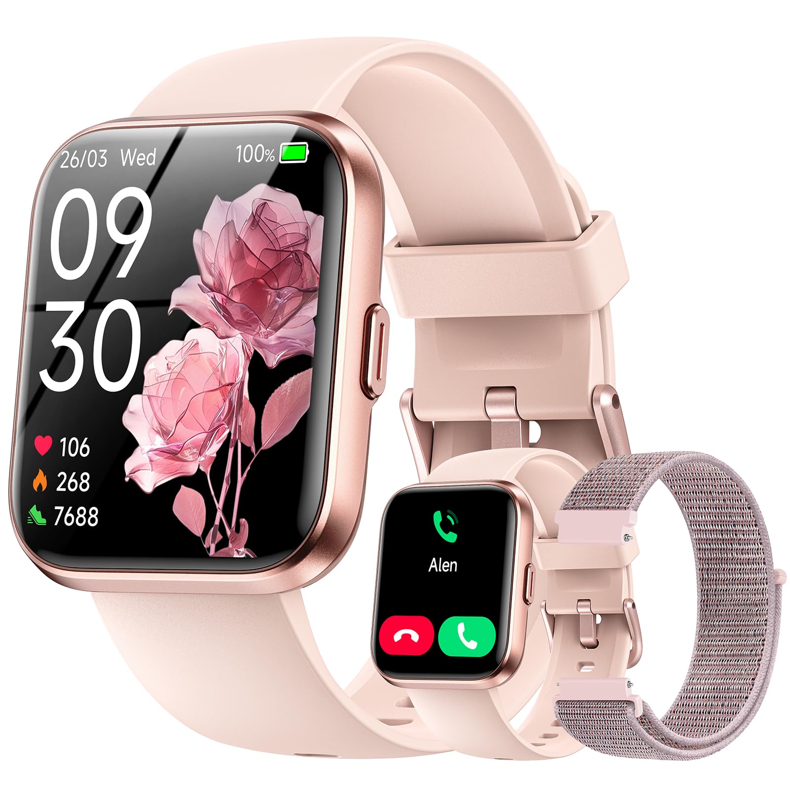 Hingso Smart Watches for Women, 1.85" HD Alexa Smart Watch for Android - View 1