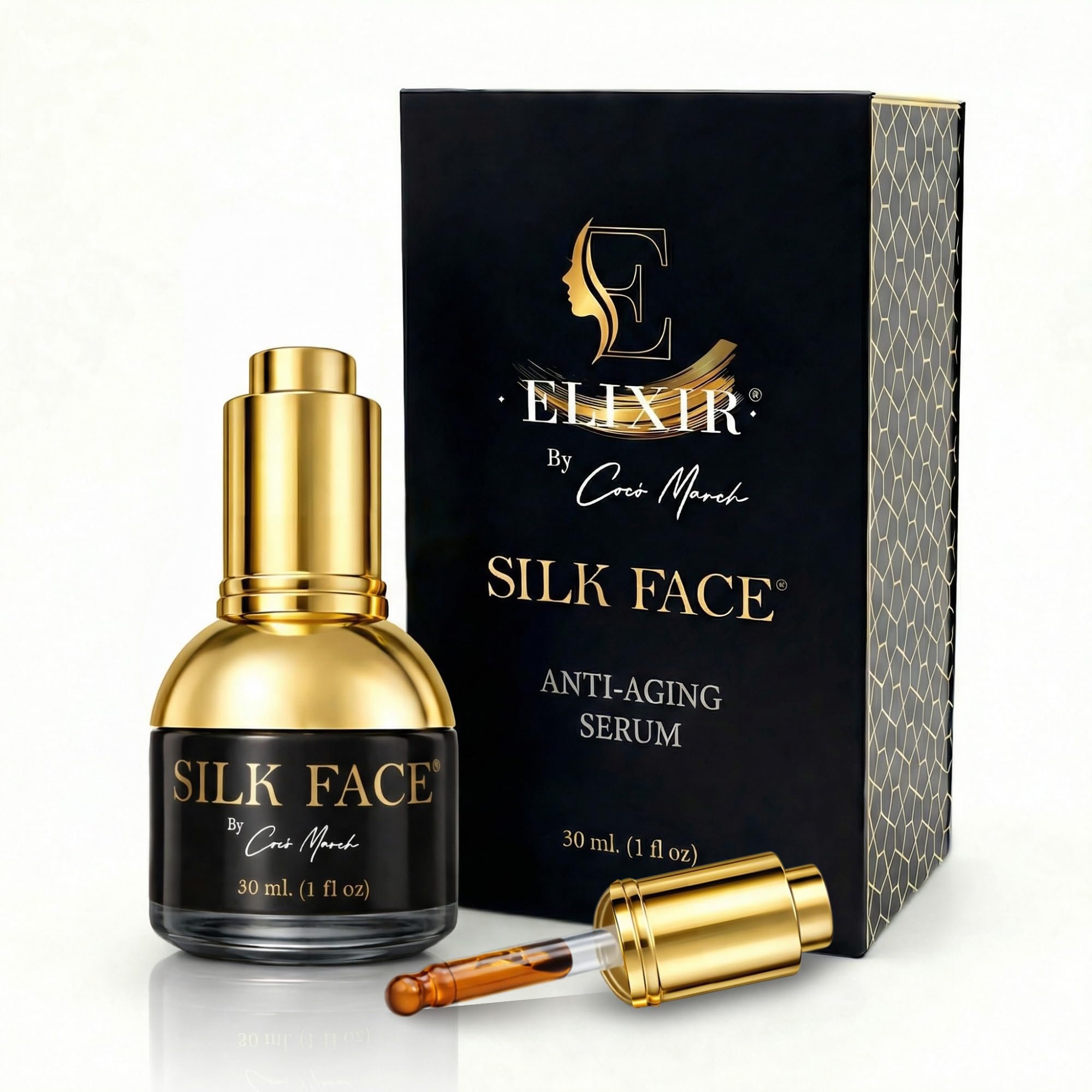 Silk Face Elixir Serum by Coc March Anti Aging Facial - SILK FACE Official Imagery - 2