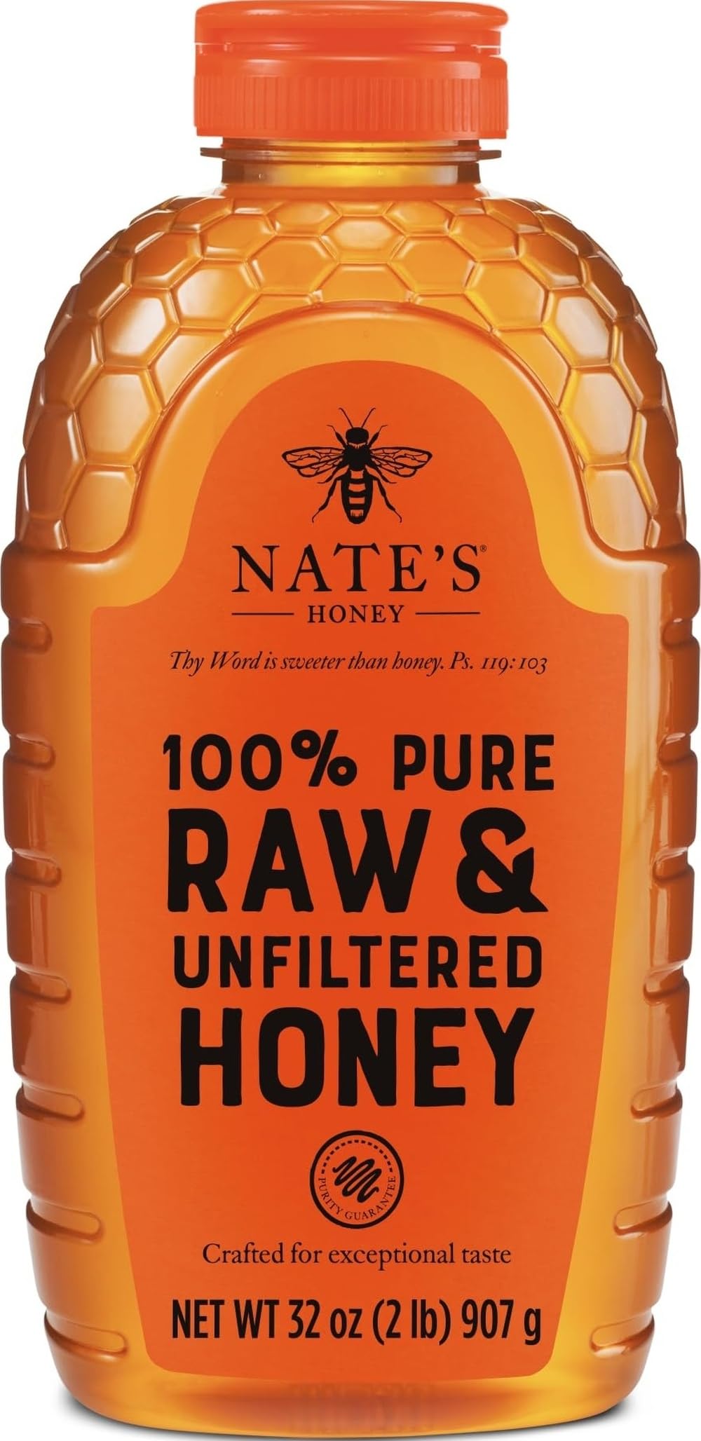 Nate's Honey Nate's 100% Pure, Raw & Unfiltered Honey - 32oz. Squ - Nate's Honey Official Product View 2