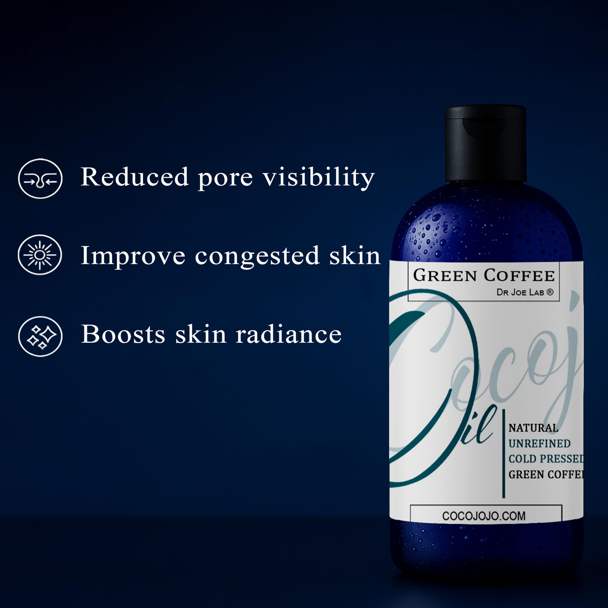 Dr Joe Lab Green Coffee Bean Oil - Pure & Unrefined & Cold Pressed & Non - Dr Joe Lab Official Product View 4