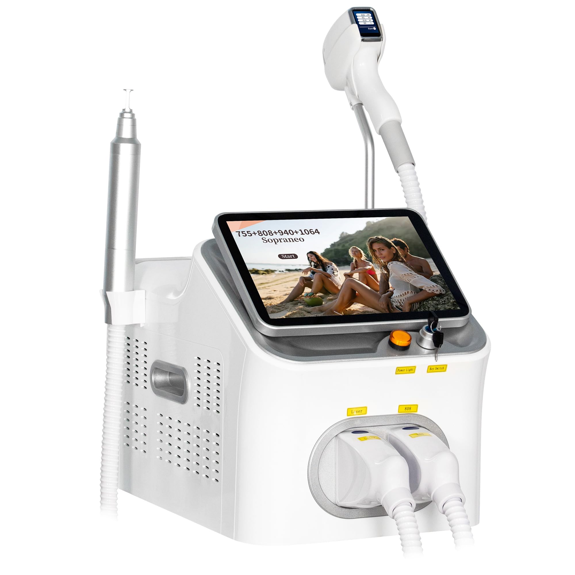 16 Bars 2-IN-1 Hair Removal Machine With Magnetic Head 4 Wavelengths