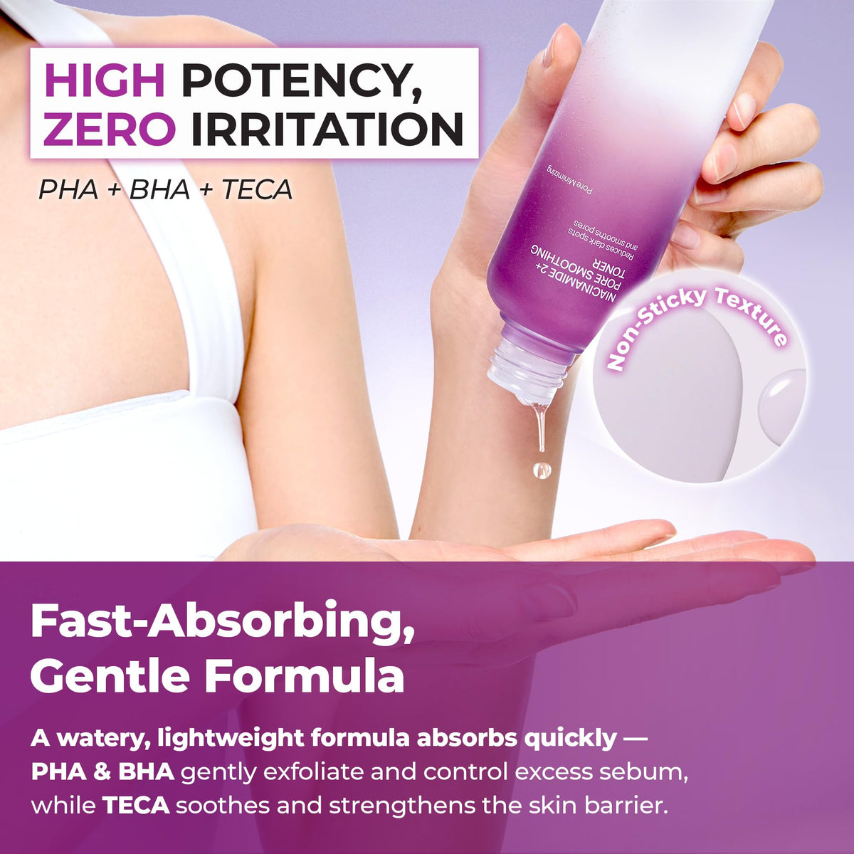 JUMISO Niacinamide PHA BHA Exfoliating Toner for Pores 6 93 - JUMISO Official Imagery - 6