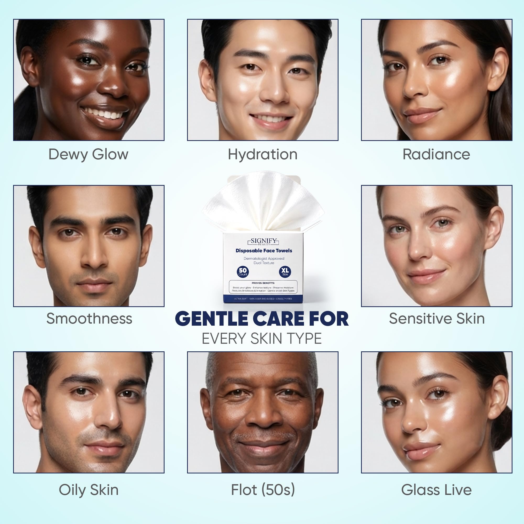 SkinCare Towels XL, Disposable Ultra Soft Face Towels, - SIGNIFY BEAUTY