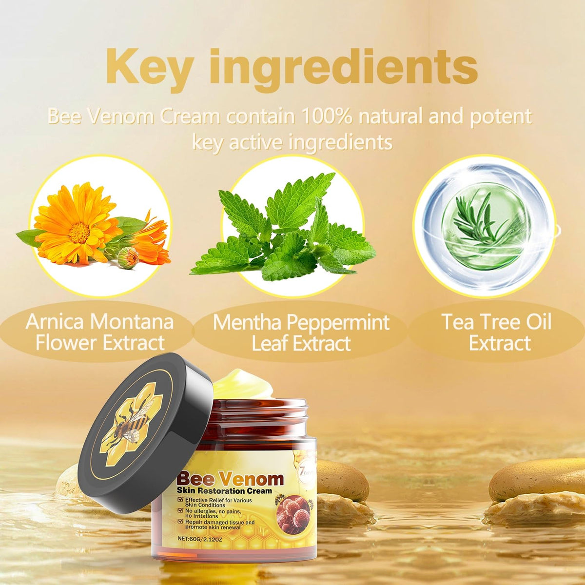 Bee Venom Skin Treatment Cream - lzzch1219 Official Imagery - 4