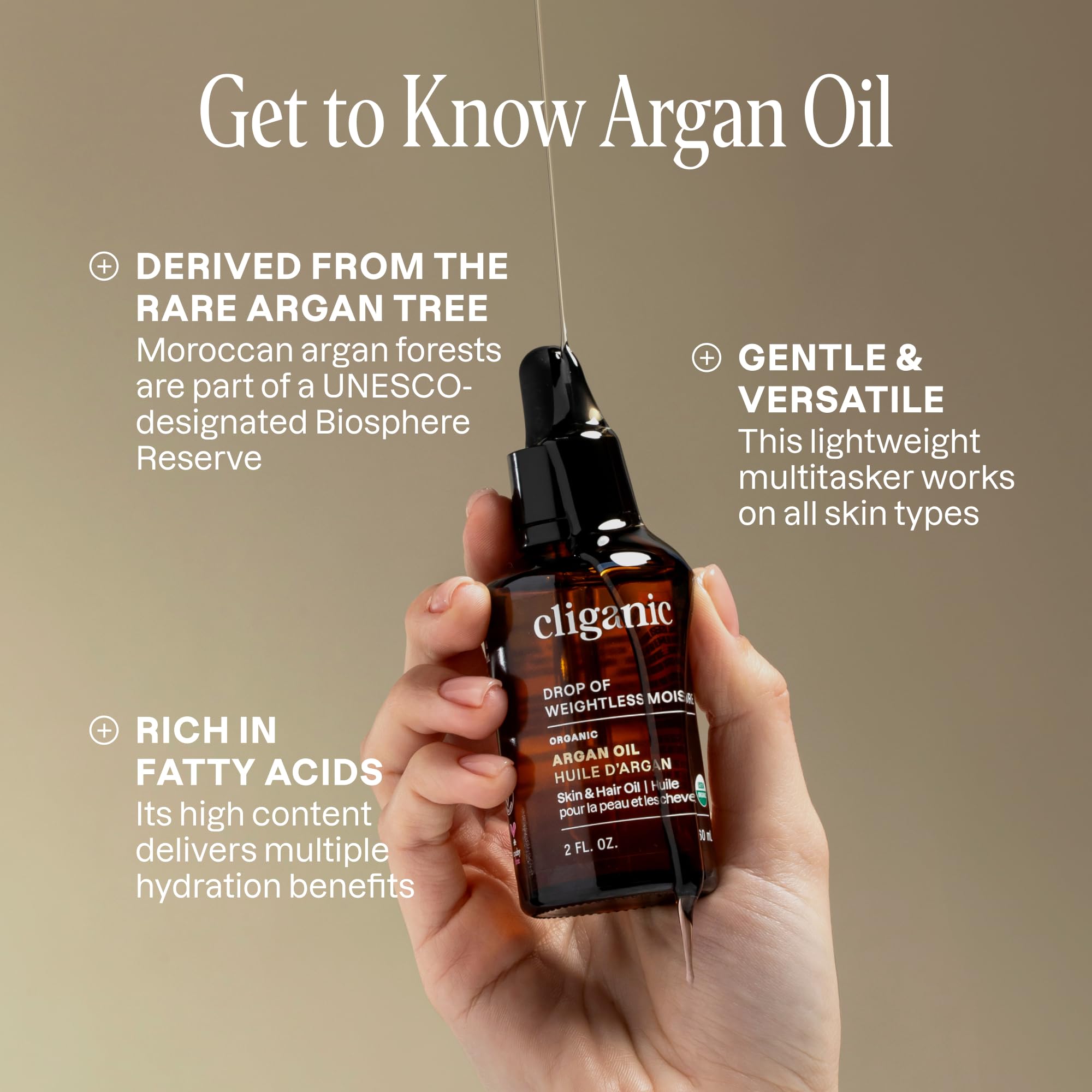 Cliganic Organic Argan Oil 100 Pure - Cliganic Official Imagery - 4