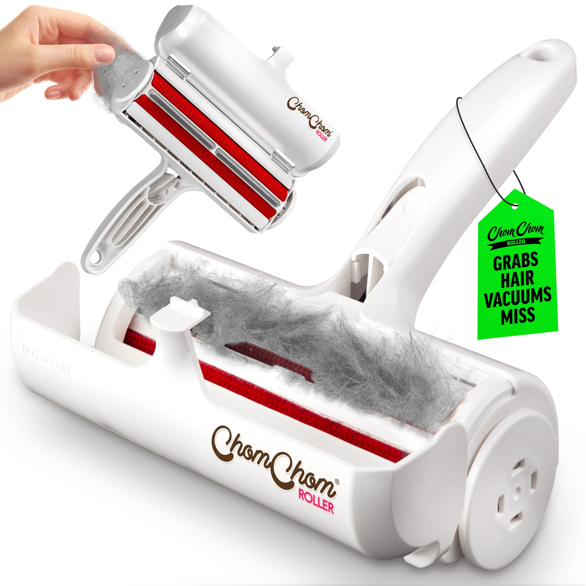 ChomChom Roller Pet Hair Remover – Original Size Reusable Lint Ro by ChomChom Roller - Angle View 1