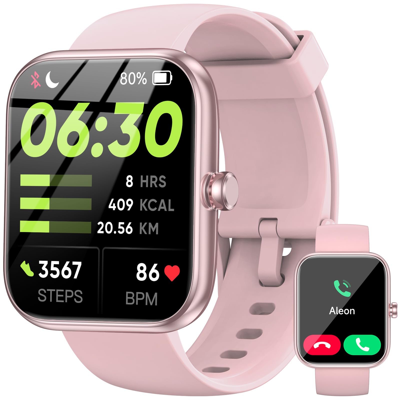 BOOOMIC Smart Watch with Alexa Built-in, 1.83" HD Touchscreen Fitness - View 8