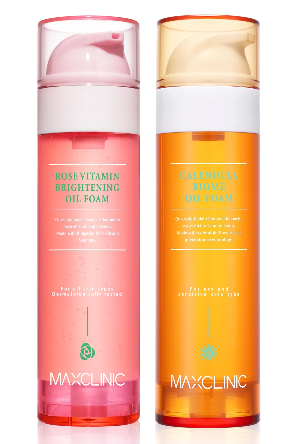 Rose Vitamin Calendula Biome Oil Foam Gift Set - MAXCLINIC Official Imagery - 2