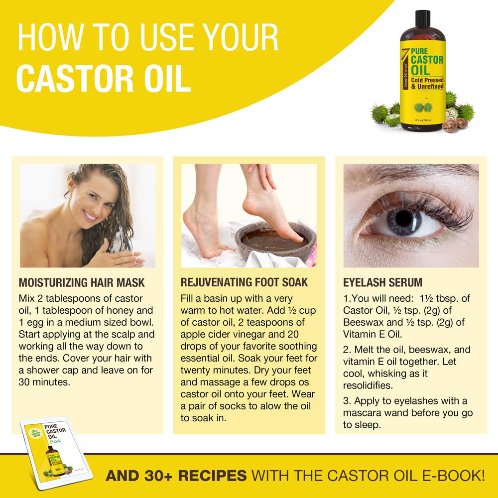 Pure Cold Pressed Castor Oil - Seven Minerals Official Imagery - 8