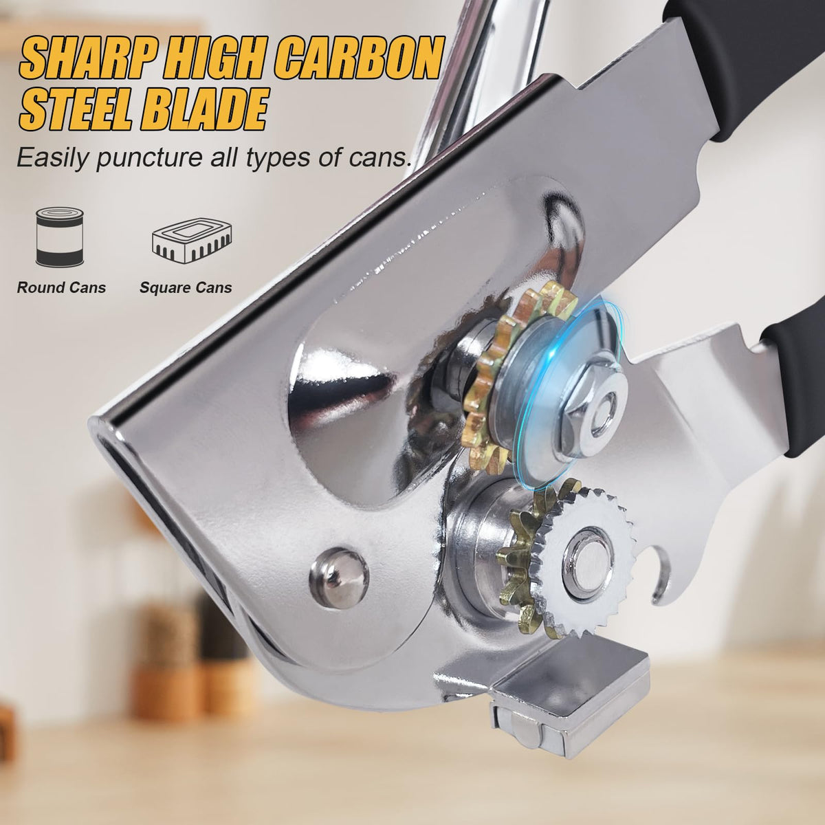 ICEKATl Commercial Can Opener Heavy Duty Folding Hand Crank - ICEKATI Official Imagery - 3
