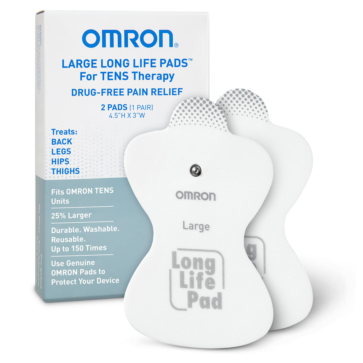 Omron Long Life Pads for TENS Unit Muscle Stimulator - Omron Official Imagery - 8