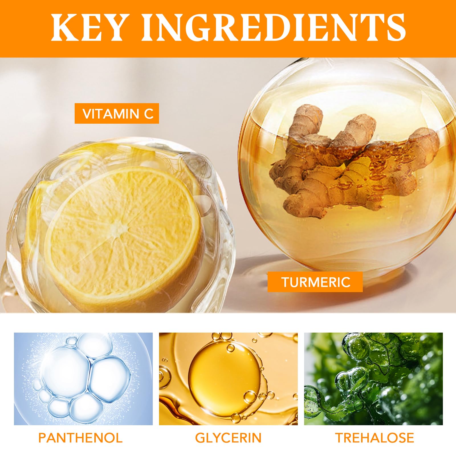 3Packs Vitamin C Turmeric Body Scrub Body Wash Gentle - Amococo Official Imagery - 8