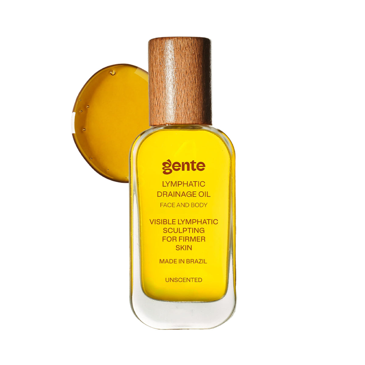 Gente Beauty Lymphatic Drainage Oil for Body Face Unscented - GENTE INC. Official Imagery - 2