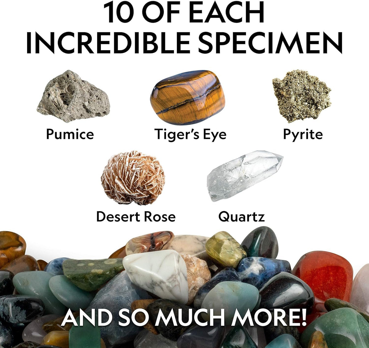 National Geographic Rock Collection with 50 Specimens to - Blue Marble Official Imagery - 5