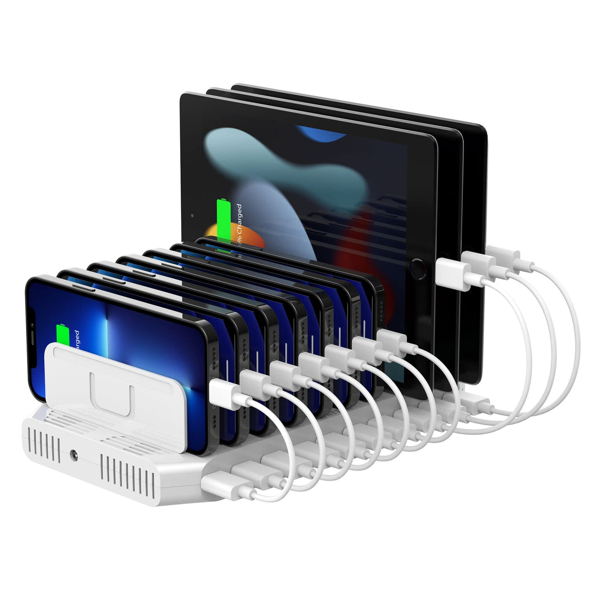 Unitek 10 Port Charging Station USB Charger Organizer for - Unitek Official Imagery - 2