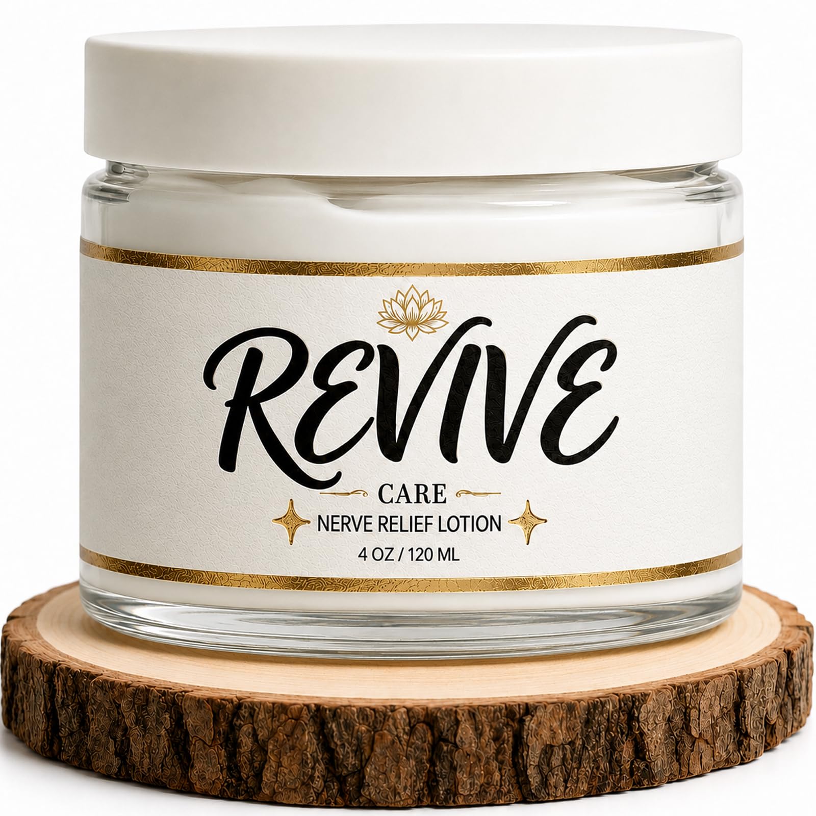 Nola Sleep Revive Nerve Relief Cream with magnesium, 4 oz, a skin moisturizer for soothing nerve discomfort.