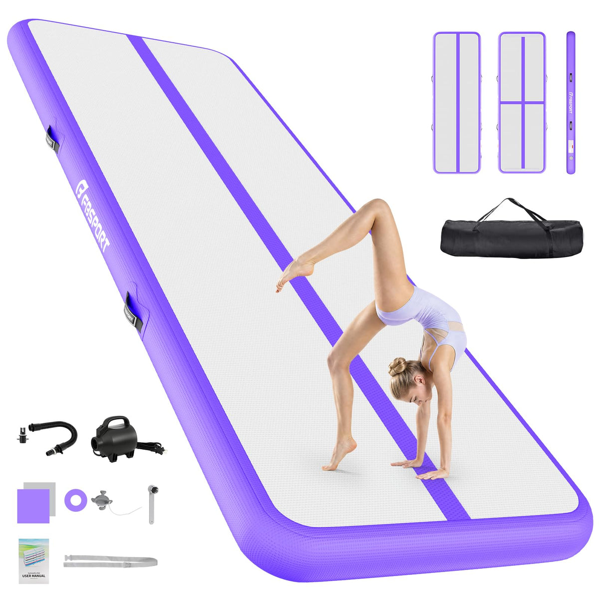 FBSPORT 6 6ft 10ft 13ft 16ft 20ft Inflatable Air Gymnastics - FBSPORT Official Imagery - 2