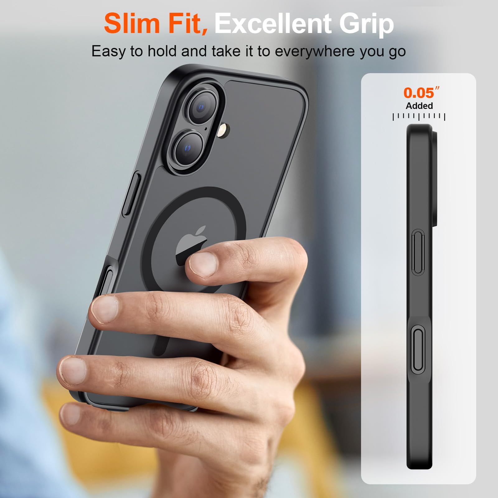 SUPFINE Magnetic for iPhone 17 Case Black with Screen Protector - SUPFINE Official Product View 7